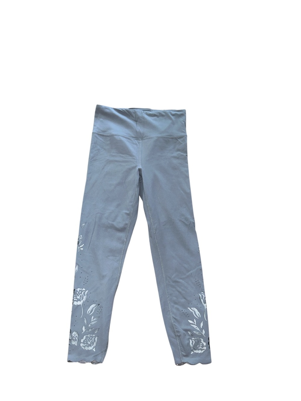 Athleta women’s High-Waist Grayish blue Floral Leggings size small s